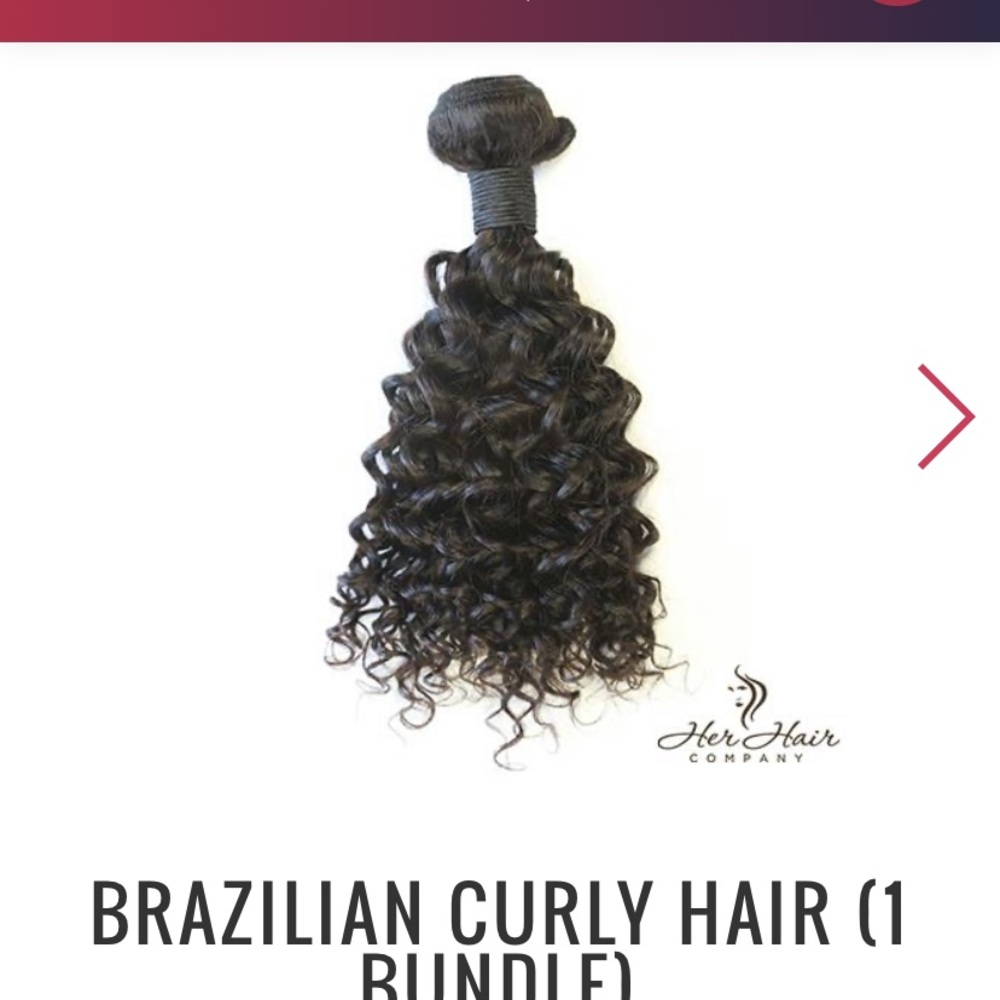 Her Hair Company Brazilian Curly Extensions
